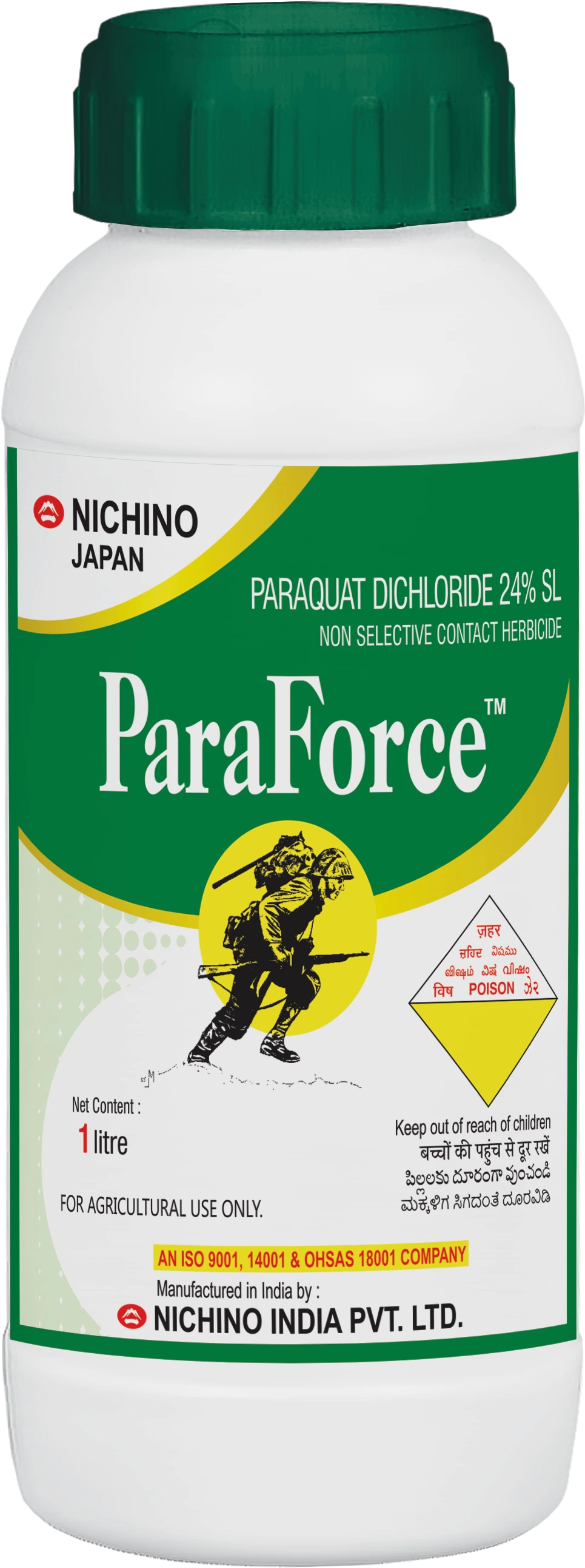 Paraforce Herbicide | Paraquat Dichloride 24% SL  Nichino India